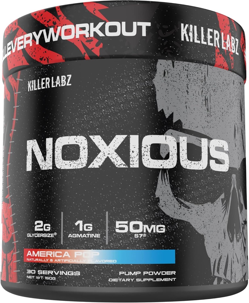 Noxious Extreme Nitric Oxide Booster Pump Pre-Workout Powder 