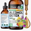 BIO KRAUTER Alcohol Detox Tinctuur - Liver Cleanse Formula - Milk Thistle & Dandelion - Liver Detox Liquid Extract - Alcohol and Sugar Free - Vegan Drops 4 Fl.Oz.