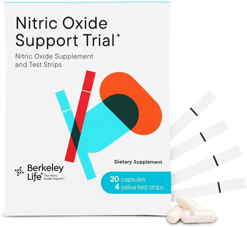 Berkeley Life Professional - Nitric Oxide Booster & Test Strips - 20 dagen capsules en 4 teststrips - Trial Pack