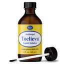 Baar producten - Toelieva antischimmel vloeibare oplossing - 25% Undecyleenzuur, biologische olijfolie, Grapefruitzaad Extract - Maximale sterkte - Bestrijdt Schimmel onder & rond Teennagels - 2 oz