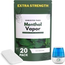 Extra sterkte [20 Pack] Menthol Eucalyptus Humidifier Pads - Universele Vapor Pads voor alle Vks, Kraan, Andere Modellen - Vapopads Vervanging - Natuurlijke Waterloze Vaporizers Pads - Koude/Flu Symptomen