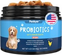 Probiotica voor honden, Honden Probiotica Kauwen voor Gut Immunity Health Gist Itchy Skin Ears Puppy Probioticos Discompensative Enzymes met Prebiotica Kauwbare verminderen diarree Gas Allergieën