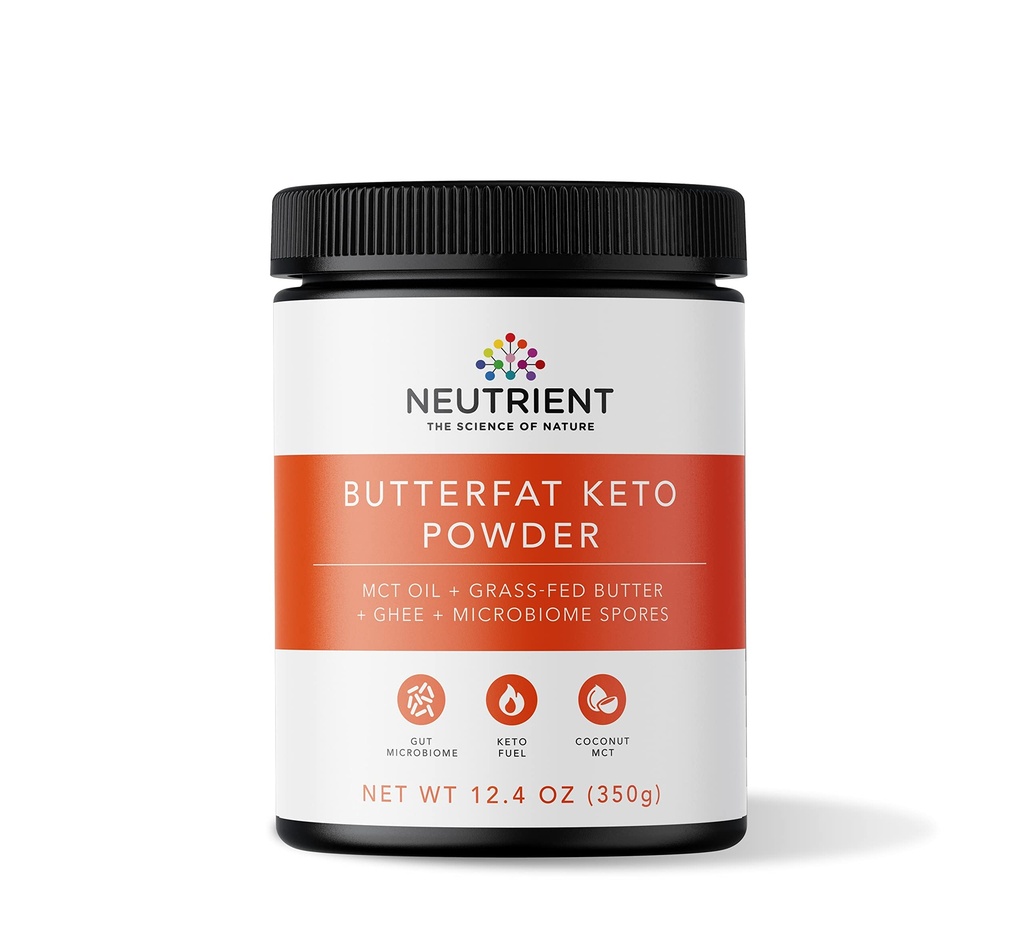 Neutriënt Keto MCT oliepoeder met Kokos Sourced MCT olie & Ghee met Grass Fed Butter 