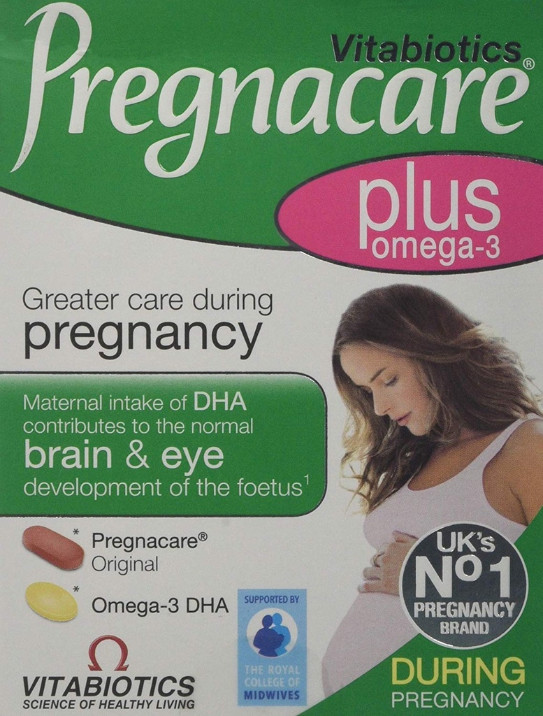 2 verpakkingen Vitabiotica Pregnacare Plus Omega 3 - 56 tabletten = TOTAAL 112 tabletten/capsules door Vitabiotica