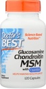 Meilleurs médicaments Glucosamine/Chondroïtine/MSM, Capsules, 120 Compte
