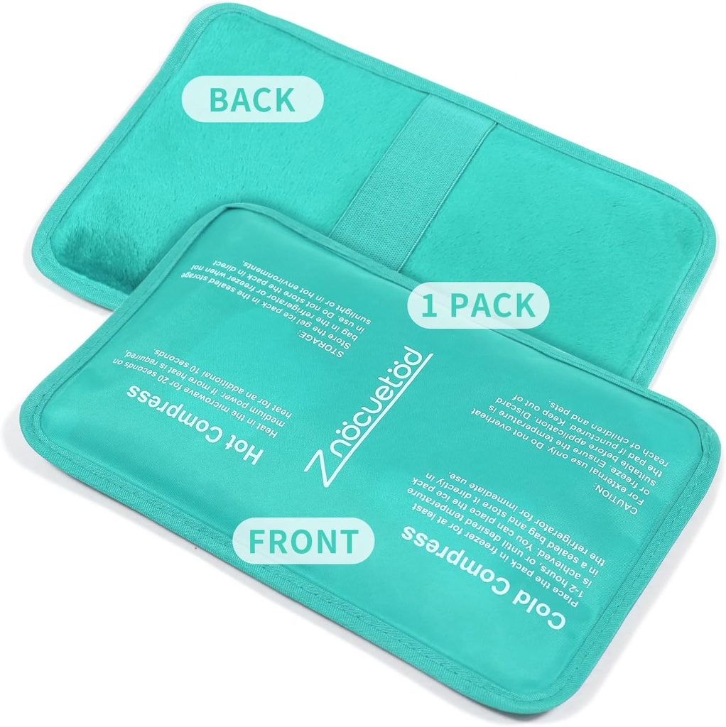 Gel Ice Pack for Injuries Herbruikbare Soft Freezer Ice Bag with Strap- Hot Cold Compress Packs for Swelling Bruises Surgery Knie schoudervoet Terug Enkel Hals Elleboog Wijsheid Tand-1 Pack