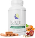 Folium Immuno Inflammatory Supplement and Pine Parts, GrapeSeed, Gember, Kurkuma, Groene Thee, Witte Pepper & Granaatappel Extracten
