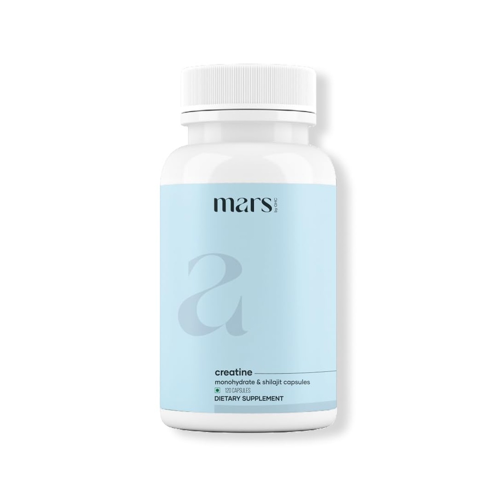 mars door GHC Micronized Creatine Monohydraat Caps met Shilajit & Ashwagandha (120N) 