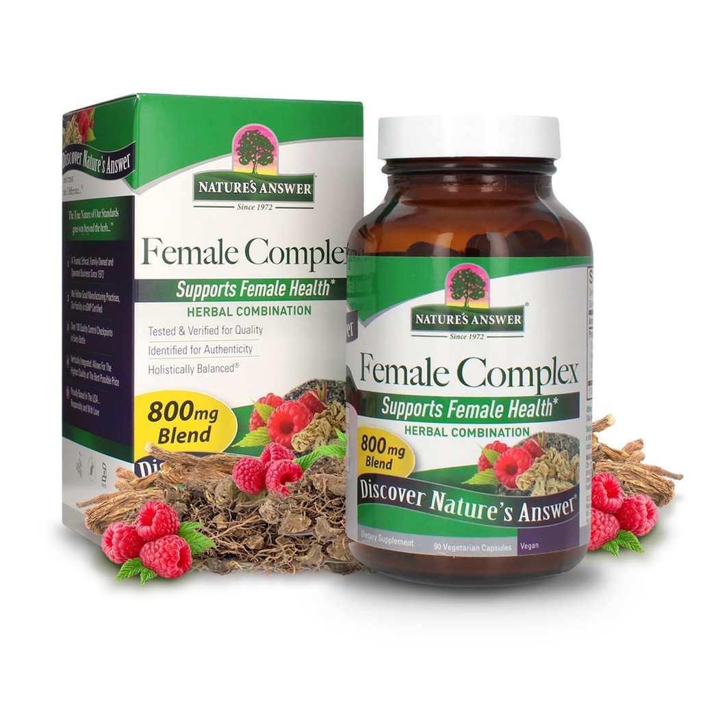 Réponse de la nature Complexe féminin, 90-Mont 800 mg par réponse de la nature