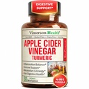 Biologische Apple Cider Vinegar met Kurkuma Curcumin Supplement & Gember voor de spijsvertering gezondheid, Metabolisme, energie en gezamenlijke ondersteuning - Biologische Kurkuma & Apple Cider Vinegar Capsules. 60 Vegan Non-GMO Caps