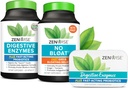 Zenwise Health Bliss Bundle Digestieve Enzymen + No Bloat + Free Travel Tin - pre en Post Meal Digestieve Routine met enzymen en probiotica voor spijsvertering