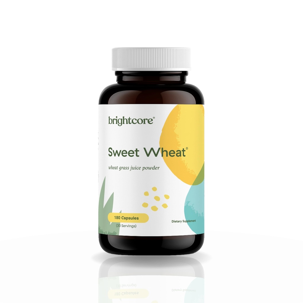 Voeding Sweet Wheat, Ready-to-Drink Athletic Greens, Super Greens met Digestieve Enzymen voor Digestieve Gezondheid en Immune Boost, 180 Tarwegras Sap Poeder Capsules