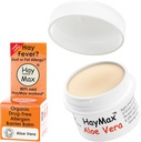 Baume de barrière d'allergènes HayMax - Aloe Vera 0,17 fl oz - Bio, naturel et non somnolent Baume de lutte contre la fièvre et l'allergie - Blocs Pollen et autres particules d'allergène - Idéal pour les adultes, les enfants et les femmes enceintes