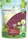 Food to Live Organic Black Elderberry Juice Powder, 4 Pounds – Non-GMO, Made from Raw Dried Berries, Unsulfured, Vegan, Bulk, Great for Baking, Smoothies, Yogurts, No Sulphites, Contains Maltodextrin