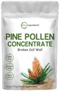 Micro-ingrédients Pure Pine Pollen Powder, 6 Once, Wild Harvest an Broken Cell Wall, soutient le système immunitaire santé, stimule l'énergie, antioxydant et androgène, Pas d'OGM, végétalien amical