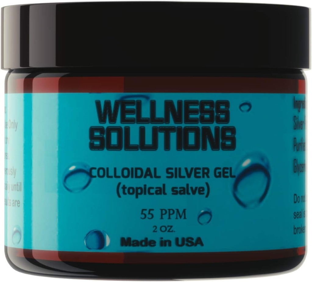 Colloïdale zilvergel - Wellness-oplossingen - Topische gel - Veganistisch en glutenvrij - 2 oz.-L8