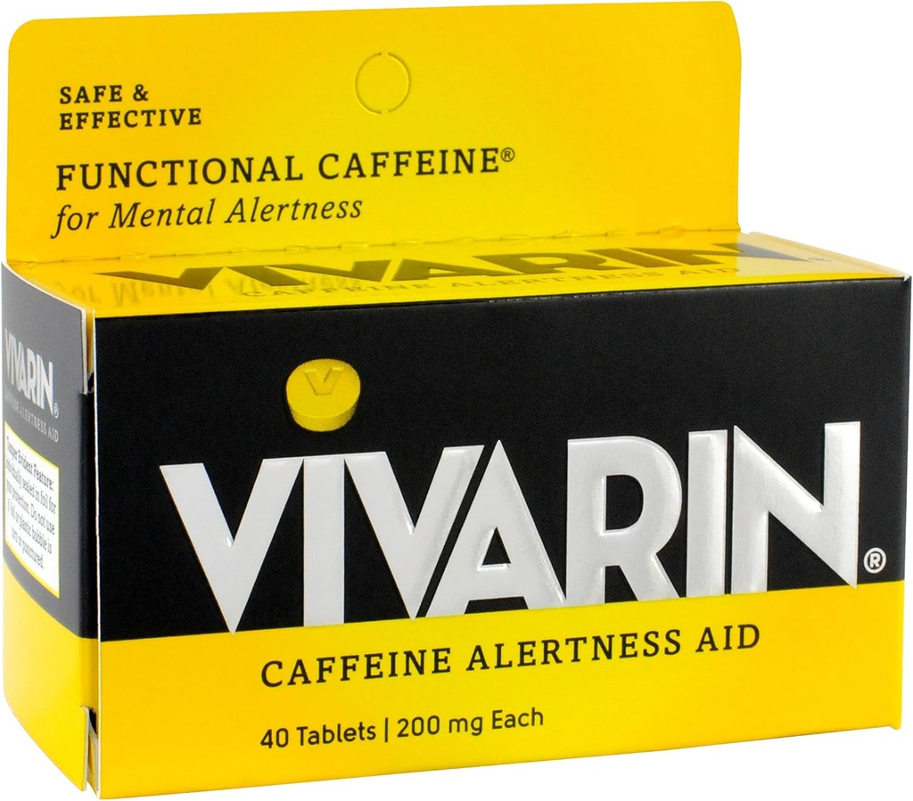 Vivarin Cafeïne Alertness Aid, Tabletten 40 ea (verpakking 2)