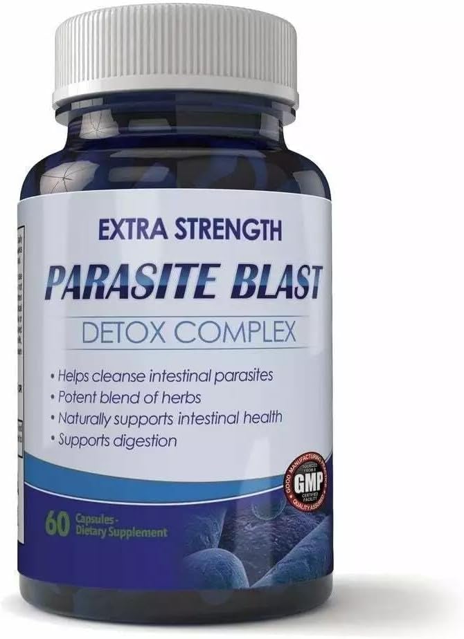Parasiet-Blast Reiniging Detox: 60 Capsules voor snelle Body Boost en gezondheid Ontgifting, natuurlijke reiniging