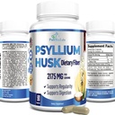 Psyllium Husk Dieet Fiber Supplement 2175mg, Non-GMO, 90 Capsules