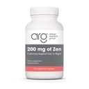 Groupe de recherche sur l'allergie 200 mg de Zen - supplément GABA L-Theanine, calmant naturel, sommeil et détente pour les femmes et les hommes, prendre jour ou nuit pour la relaxation et l'énergie calme - 120 capsules végétariennes