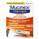 Mucinex Children's Chest Congestie Expectorant and Cough Suppressant Mini-Melts, Orange Cream, 12 Count (Verpakking mei Vary)