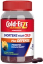 Cold-EEZE Plus Defense Natural Citrus & Vlierberry Zink Kauwbare Gels, Homeopathische Koude Remedie, Kortsluitingen Gemeenschappelijke Koude Symptomen, Bevordert Immuun Gezondheid met Sambucus Nigra, Echinacea & Rose Hips, 25 Ct