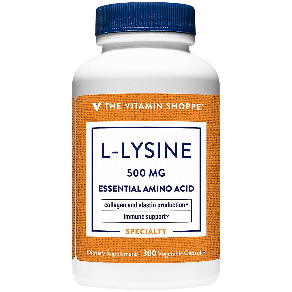 De vitamine Shoppe L-Lysine 500MG eenmaal daags (300 capsules)