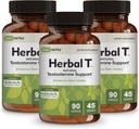 DailyNutra Herbal T Mens Health Formula Supplement for Endurance, Vitality, & Healthy Aging - avec KSM-66 Ashwagandha, Tongkat Ali, Tribulus, Eleuthero, & Horny Goat Weed (3-Pack)