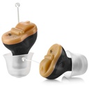 Premium Digital Hoorhulpversterker - Onzichtbaar in kanaal (CIC) in-ear Mini Sound Enhancer Set, bijna onzichtbaar, Noise Cancelling, Persoonlijke Geluid Gehoorversterker - Zwart, Paar Rechts & Linker Oor