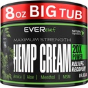 Hennep Cream Maximale Sterkte Relief Cream 8 OZ - Relieve Knie, hiep, Joint, Muscle & Lower Back Pain Ondersteuning 
