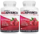 Raspberry Ketones Complex, 120 Capsules, Two Pack, 1200mg Per Serving African Mango, Apple Cider Vinegar, Green Tea, Resveratrol, Acai Fruit, Kelp, en Grapefruit Diet & Weight Management Supplement