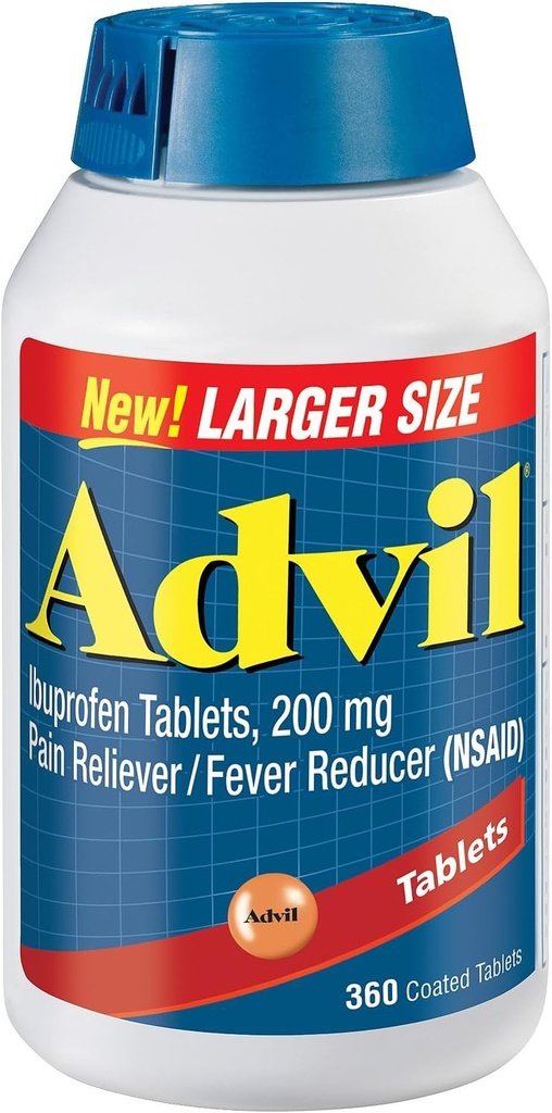 360 Comprimés enduits advil 200 Mg anti-douleur