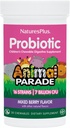 NaturesPlus Animal Parade Probiotic, Mixed Berry - 30 Kauwtabletten - Kinderen verteringssupplement - Ondersteunt Gut Health & Immune Functie - Veganistisch, Glutenvrij - 30 porties