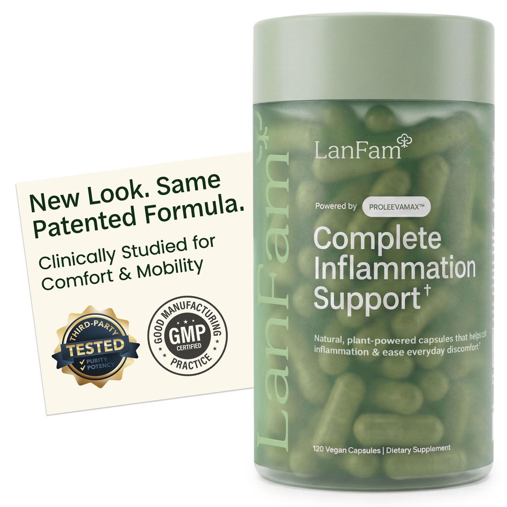 Nutraceutica - Nerve Support Supplement, Muscle & Joint Support Supplement, with Curcumin and Resveratrol - 13 All-Natural Non-GMO Ingredients - 120 Capsules