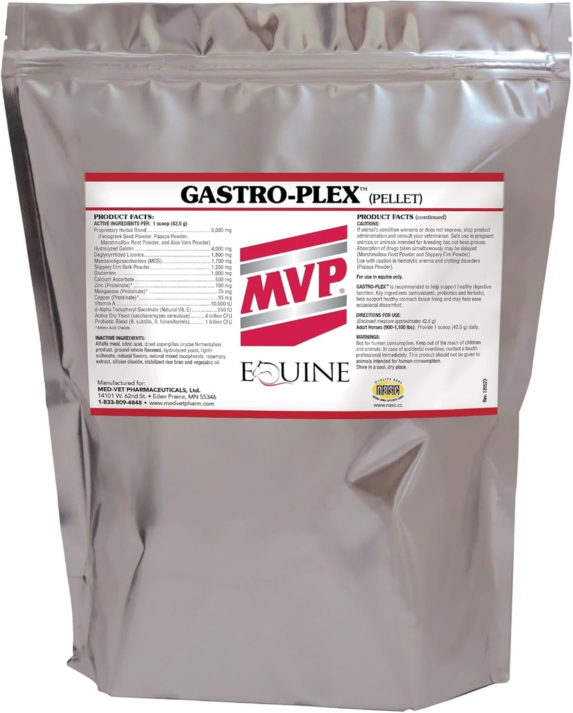 Gastro-Plex (12 lb) ondersteunt Gut Health en Hindgut spijsvertering in paarden