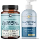 Nobi Voeding Magnesium Lotion en Magnesium Ashwagandha Supplement 