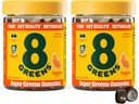 8Greens Daily Fiber Super Greens Gummies - Tangerine smaak: Boost Immune System & Digestive Health met 8 Real Greens - niet-GMO Formule, kauwtabletten, 50 Vegan Gummies, Pack van 2