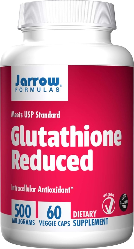 Formules de Jarrow Réduction du glutathion, soutient la santé du foie, 500 mg, 60 Capsules de Veggie