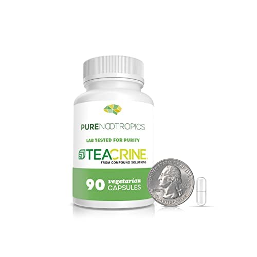 Pure Nootropics Theacrine (TeaCrine) 100 mg Veg Capsules 
