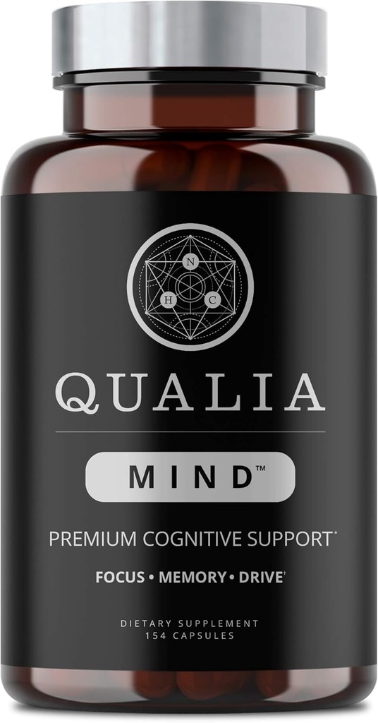 NEUROHACKER COLLECTIEVE Qualia Mind Nootropics 154 ct Top Hersensupplement voor Geheugen, Focus, Geestelijke Energie