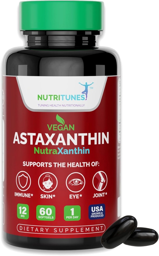 Astaxanthine 12mg Vegan Softgels 