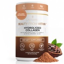 Peptides de collagène hydrolysés en poudre avec vitamine C et resvératrol - Vitamines pour les cheveux, la peau et les ongles pour les femmes et les hommes - Supplément os et articulations - Saveur de chocolat - 16 oz