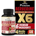 BMVINVOL 6in1 Supplément berbère avec cannelle Ceylan, racine tumère, chardon de lait, artichaut, poivre noir -120 capsules pour 4 mois d'approvisionnement