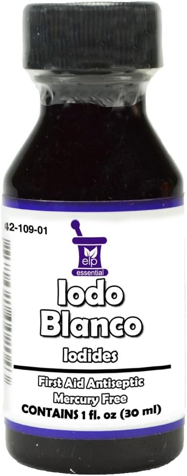 Jodium Tinctuur Verkleurd Kleurloos Wit Clear Iodo YODO Blanco Doctor E 1 OZ