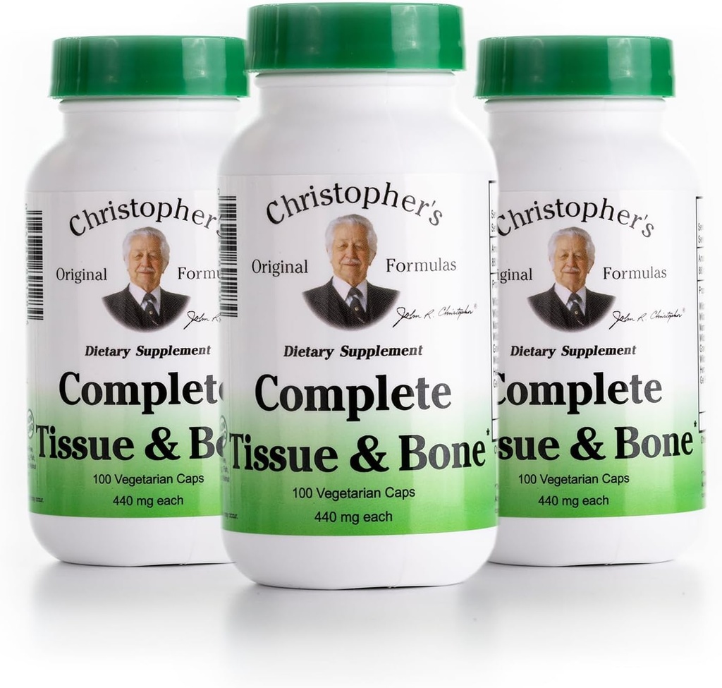 Dr. Christophers Formules Complete Tissue and Bone, 440mg, 100 Capsules (3 Pack)