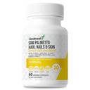 Cheveux, ongles et soins de la peau avec – Saw Palmetto, Biotin, Amla - 60 Capsules Véggie sans gluten pour hommes et femmes