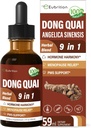 Herbal Tinctuur, Extract met Dong Quai, voor Hormone Harmony, Menopauze Relief & PMS Ondersteuning. 6 oz-(Apple Flavor)