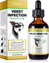 ALIVO Gistinfectie Behandeling voor honden, Natuurlijke Gistinfectie Behandeling Ondersteunt honden jeuk Relief, Hondenoorinfectie, Honden Allergie Relief, Huisdier Supplies Honden Herbal Supplement, Bacon Flavor - 2 oz