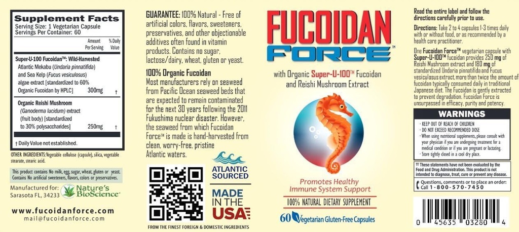 FUCOIDAN FORCE® - Boîte de 24 bouteilles