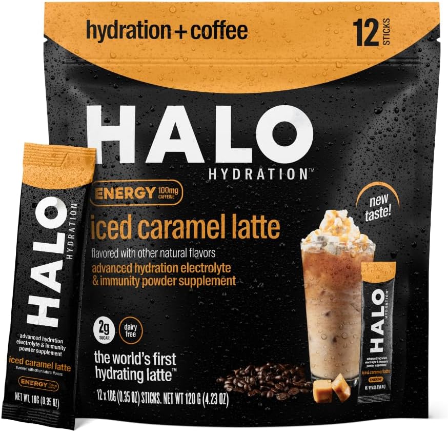 HALO Iced Caramel Latte - Energie Drinkpoeder 